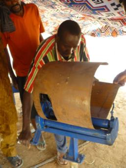 Machines used for the production of a VITA stove in Mauretania
